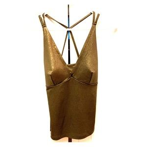 Guess gold top size Small, low cut and sexy